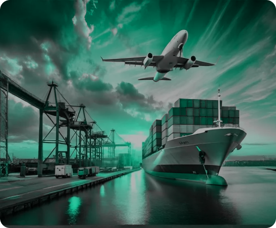 Global logistics services and international cargo transportation FORWARD